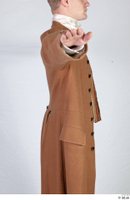  Photos Man in Historical formal suit 3 19th century Historical clothing brown jacket upper body 0010.jpg